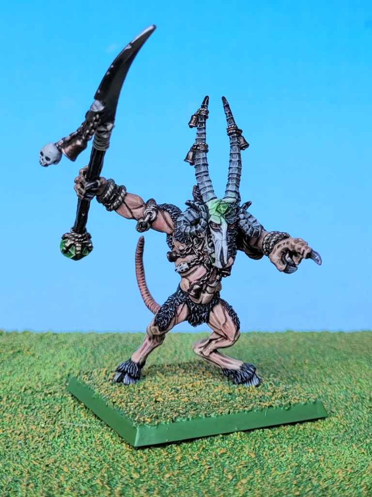 A well painted metal skaven vermin lord